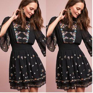 Anthropologie Anfisa Tunic Embroidered Dress by Maeve Size 2